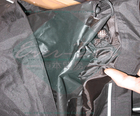 motorcycle rain jacket-heavy duty rain gear-motorcycle rainwear hooded collar